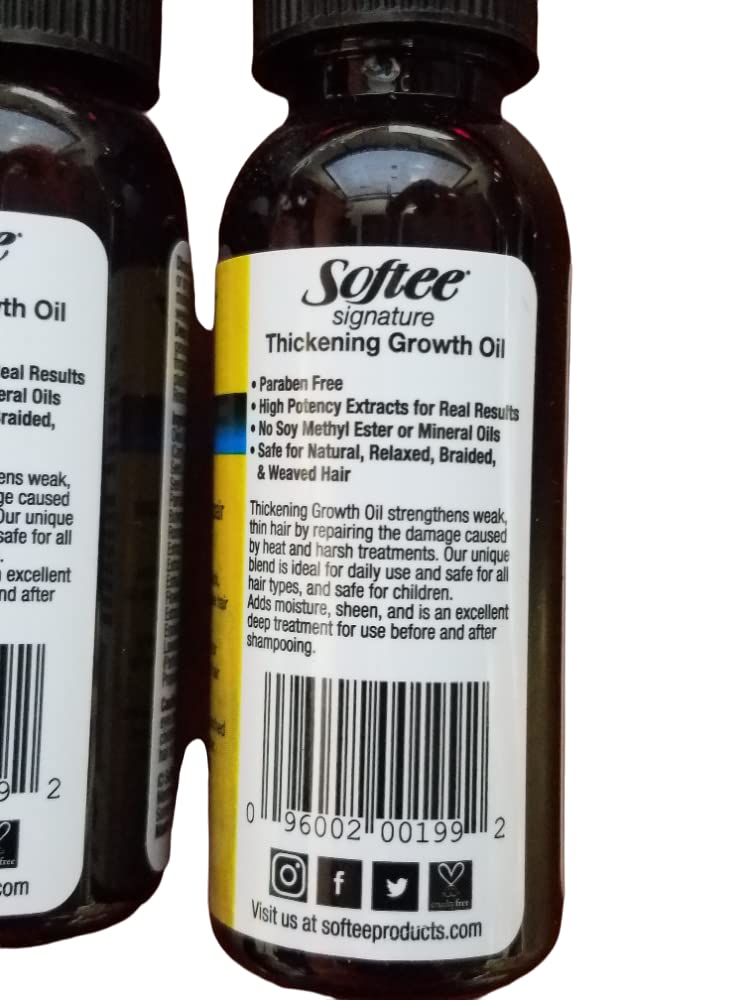 Softee Signature Thickening Growth Oil 1 oz (3 Pack)