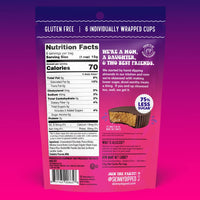 SkinnyDipped Dark Chocolate Peanut Butter Cups, 2g Sugar per Cup, Keto Friendly, No Palm Oil, Gluten Free, 3.2oz, 4 Pack (24 Cups Total)