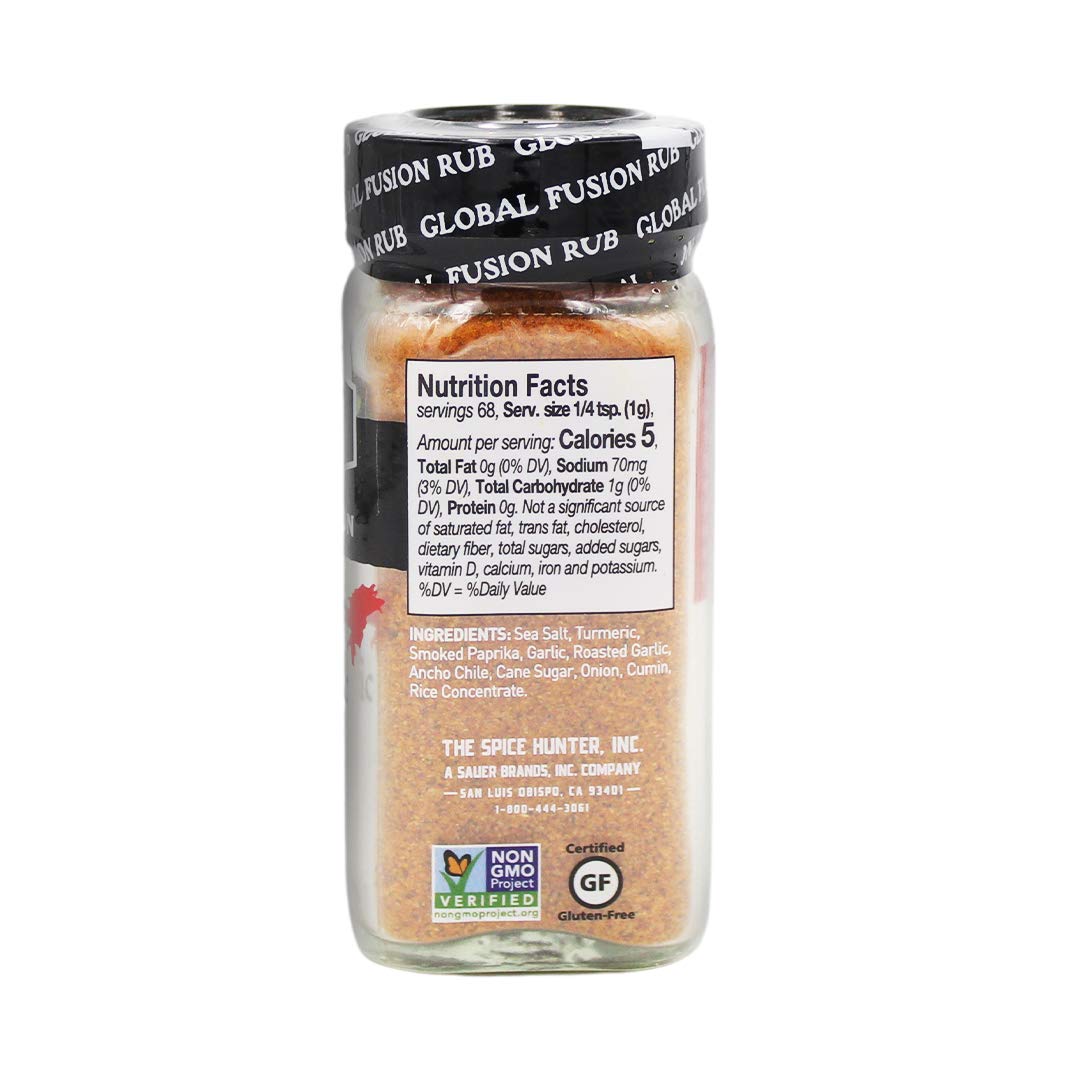Spice Hunter Global Fusion Rub Smoky Turmeric, 2.4 Ounce