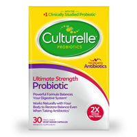 Culturelle Ultimate Strength Unisex Probiotic Supplement with 20 Billion CFUs, 30ct