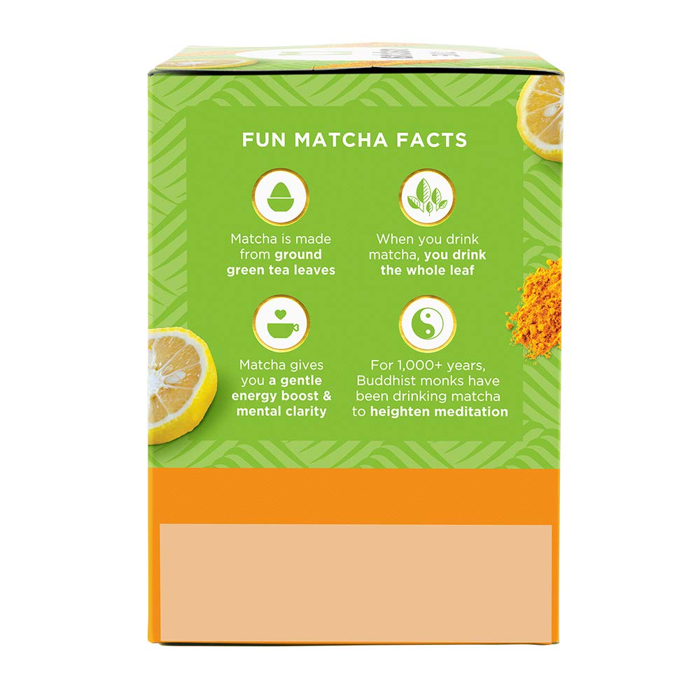 Matcha Love Japanese Matcha + Turmeric + Yuzu, 60 Premium Tea Bags