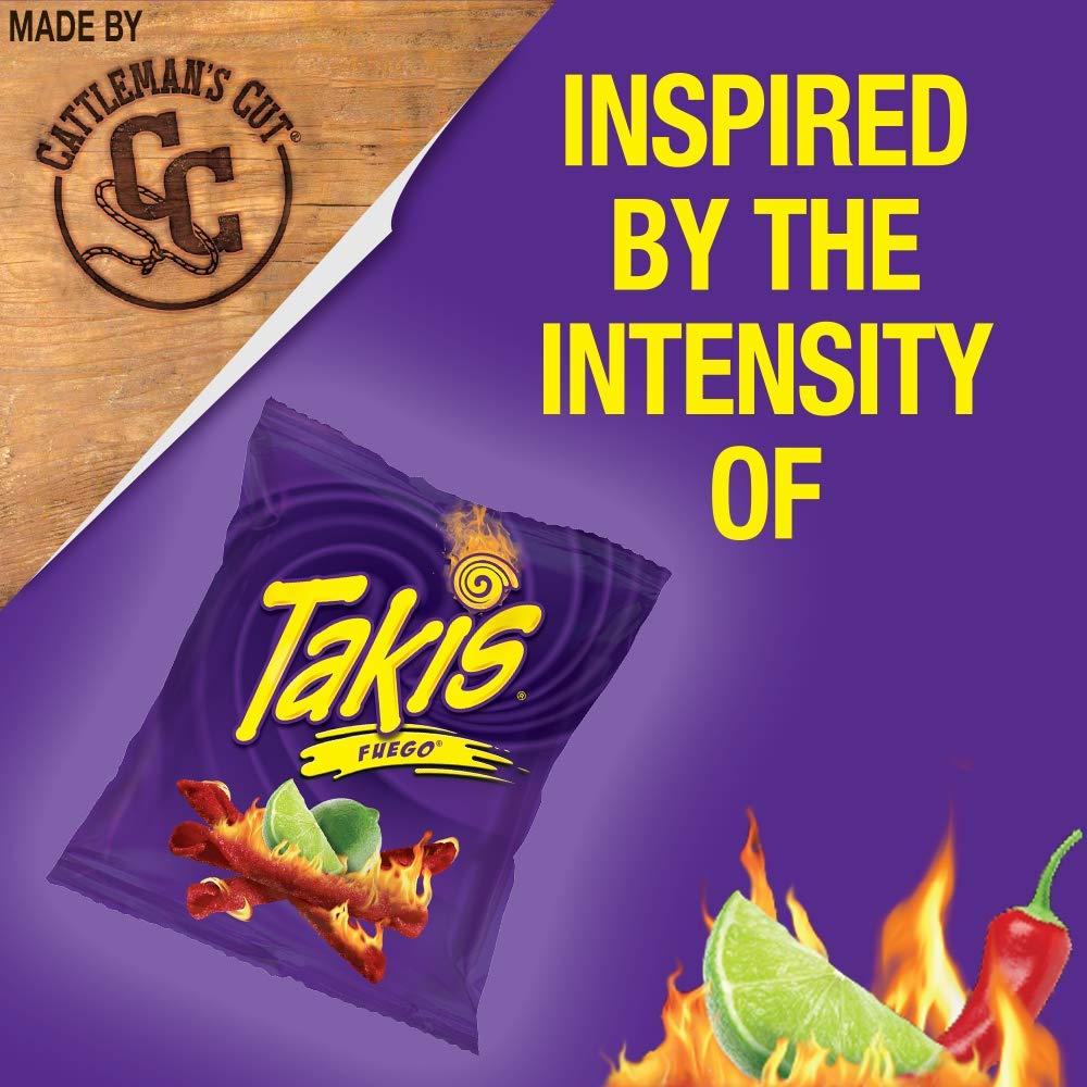 Cattleman's  Cut Takis Fuego Meat Sticks, 12 Ounce
