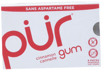 PUR Gum | Sugar Free Chewing Gum | 100% Xylitol | Vegan, Aspartame Free, Gluten Free & Keto Friendly | Natural Cinnamon Flavored Gum, 9 Pieces (Pack of 12)