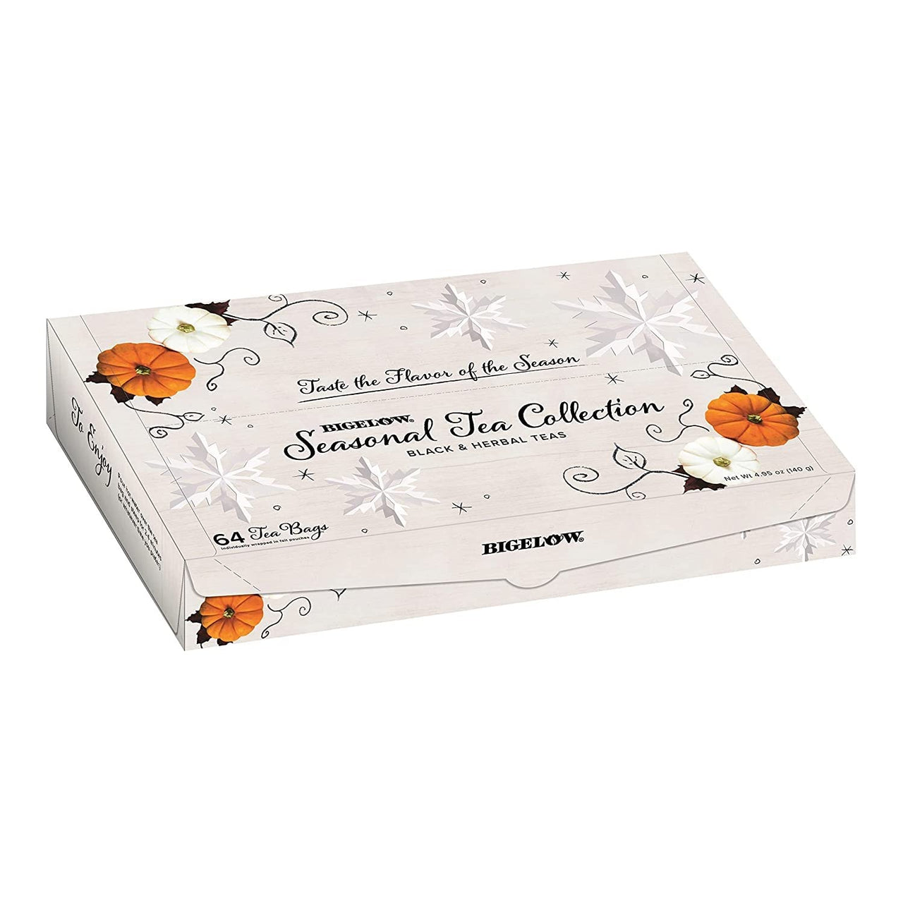Bigelow Seasonal Tea Collection, Variety Gift Box Sampler, 64 Tea Bags, (Pack of 1)