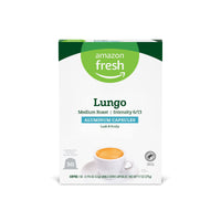 Fresh Lungo Medium Roast Aluminum Capsules, Compatible with Nespresso Original Brewers, Intensity 6/13, 50 Count (5 Packs of 10)