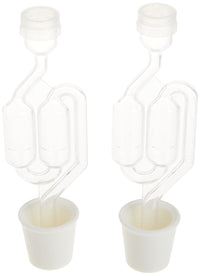 North Mountain Supply - RS-PC-12 Red Star Premier Classique Wine Yeast - Pack of 12 - Fresh Yeast & Twin Bubble Airlock and Carboy Bung (Pack of 2)