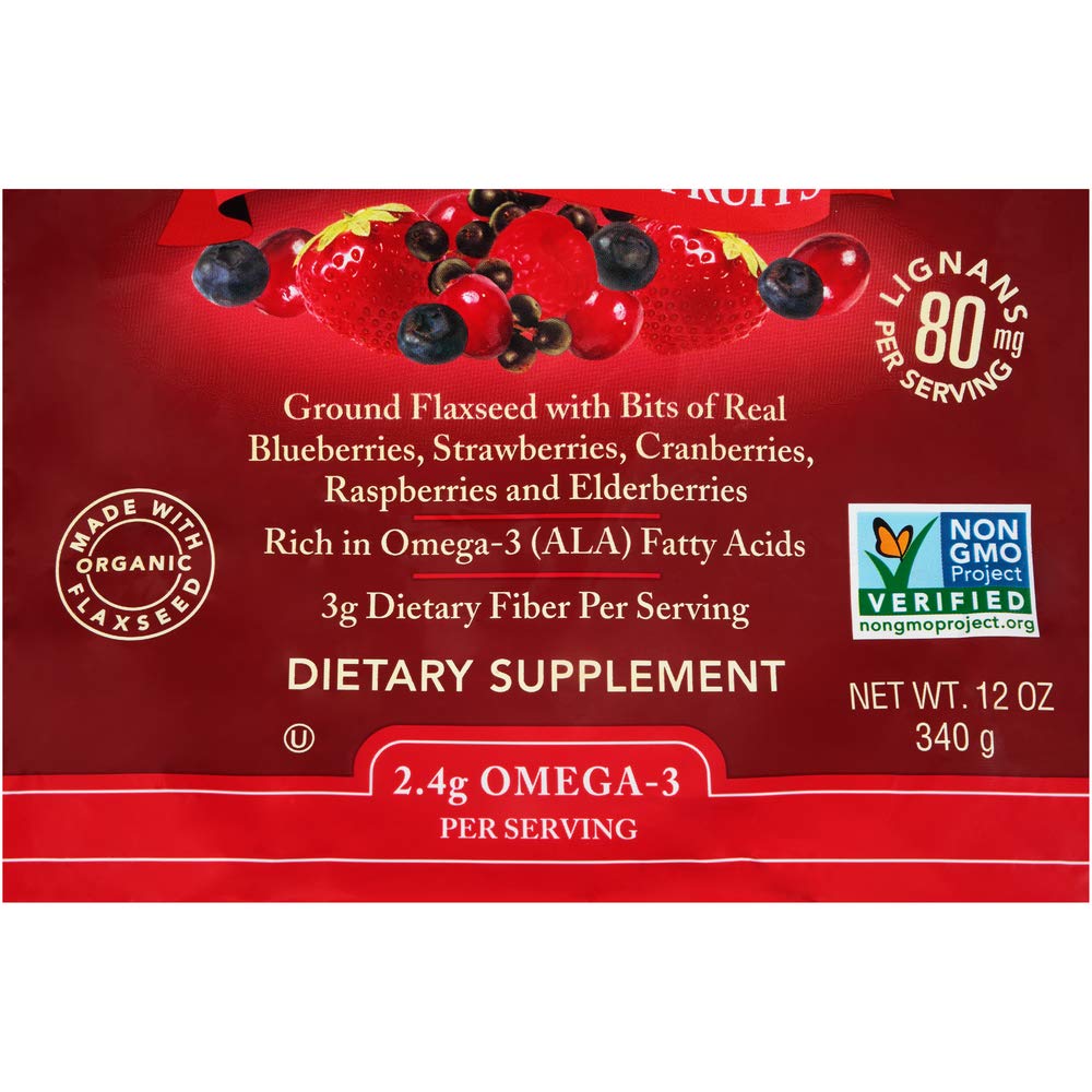 Spectrum Essentials Ground Flaxseed with Mixed Berries, 12 Oz