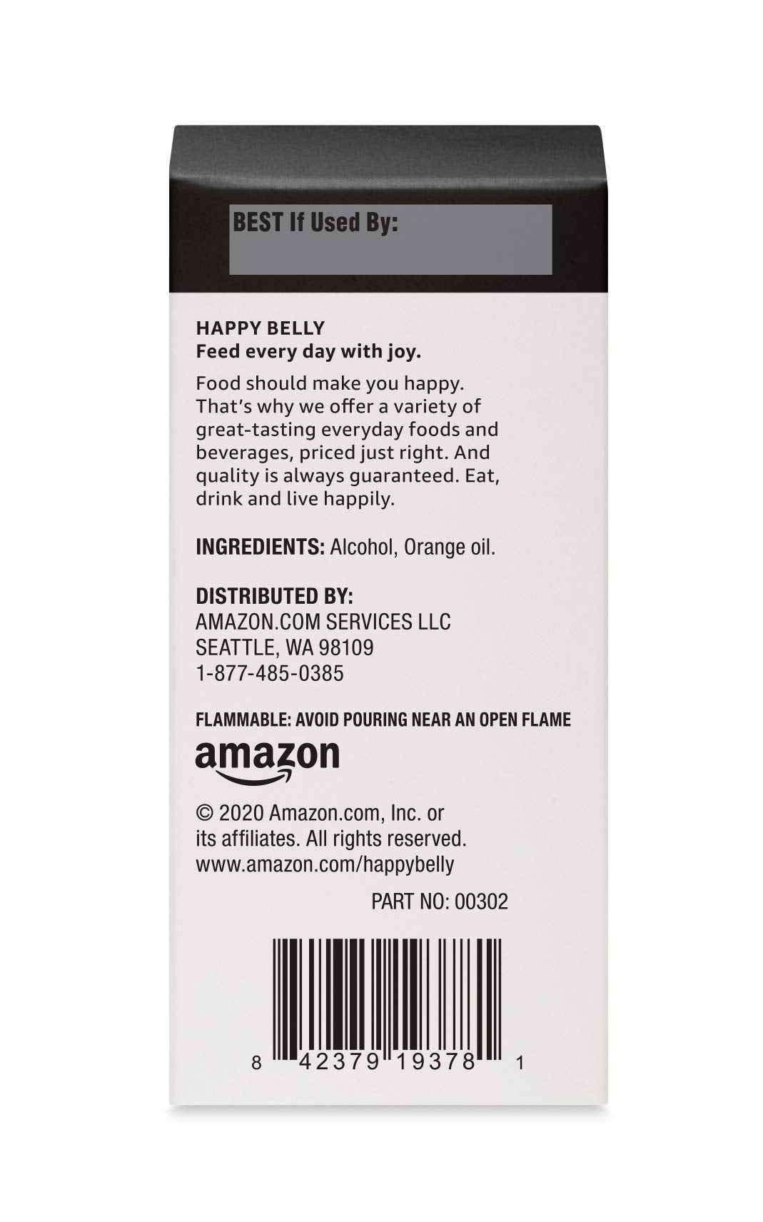 Happy Belly Pure Orange Extract, 1 fl oz