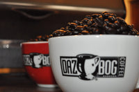 Dazbog Coffee | Organic KO Blend | Whole Bean Coffee | 11 oz. | Dark Roast Flavor | Full-Bodied, Smoky, Pungent Blend | Intense & Lively | Heavenly Rich | Vacuum Sealed Freshness