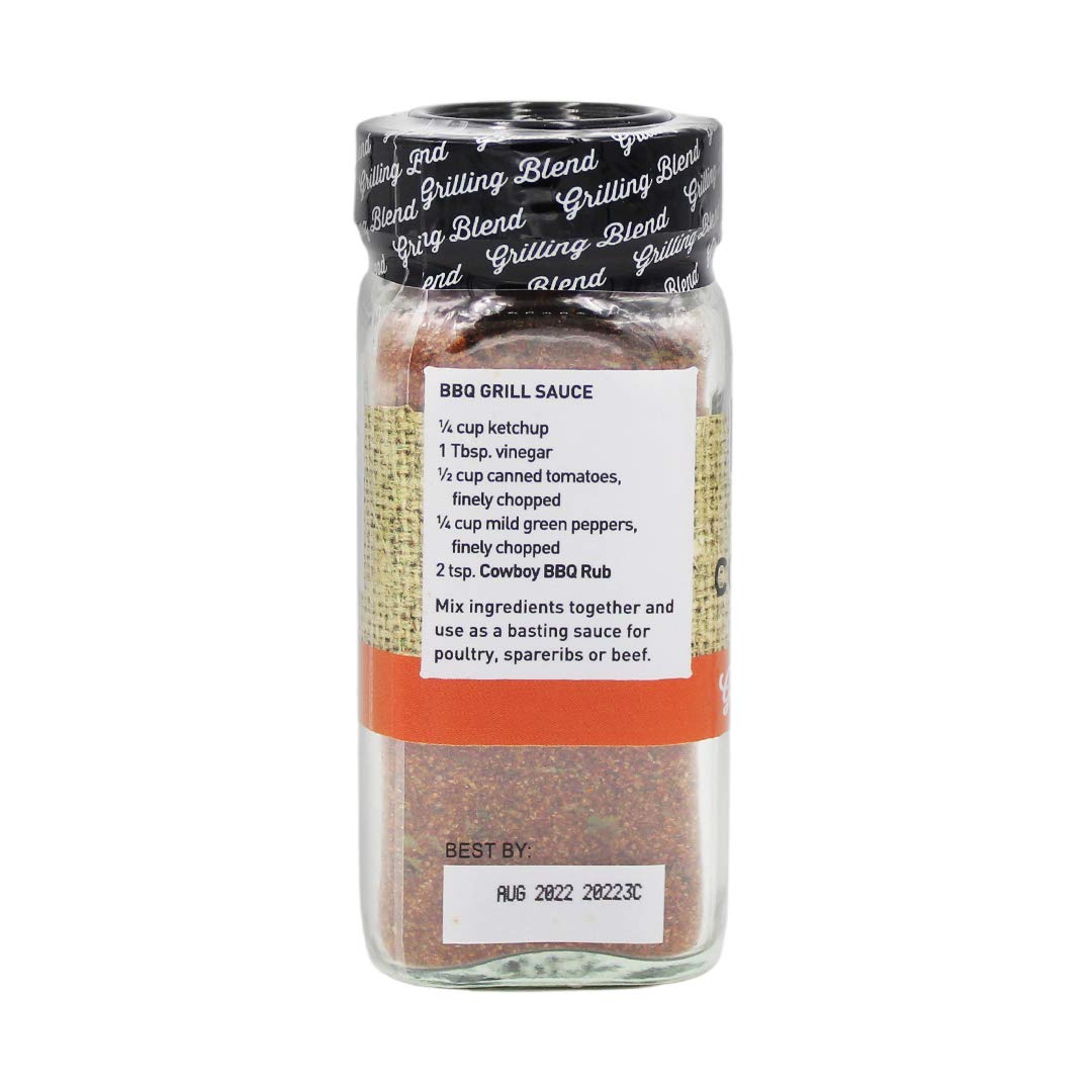 The Spice Hunter Rub, Cowboy Rub, Blend, 1.7-Ounce Jar