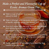 Exotic Aromas Herbal Green Tea, (50 G serves 25 cups) with Ashwagandha, Giloy, Amla, Cinnamon, Fennel, , Peppermint and Moringa, Green Tea for Weightloss, Detox and Immunity