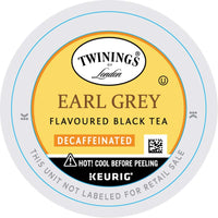Twinings Decaf Earl Grey K-Cup Pods for Keurig, Decaffeinated Black Tea Flavoured with Citrus and Bergamot, 24 Count (Pack of 1)