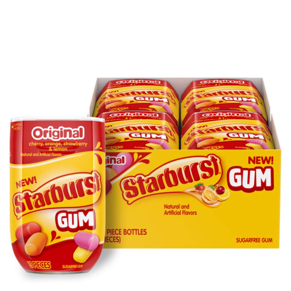 STARBURST Original Gum, 15-Piece Bottle (Pack of 8)