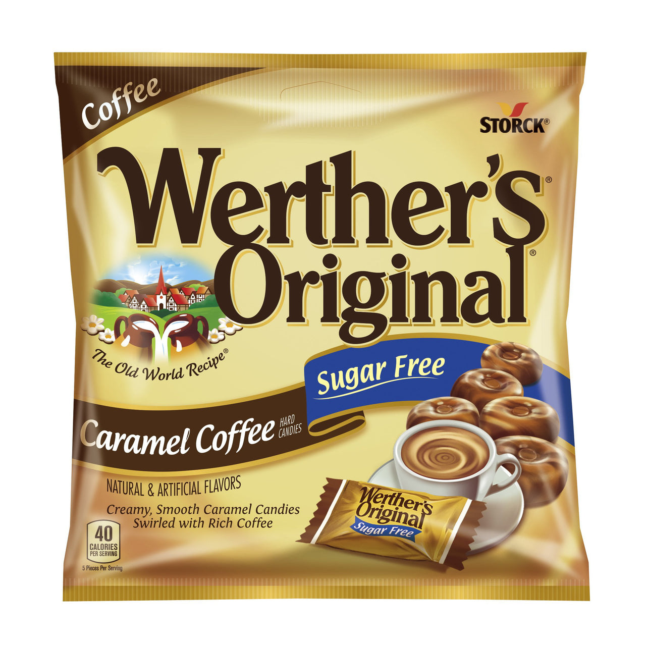Werther's  Sugar-Free Caramel Coffee Hard Candies, 2.75 Oz.