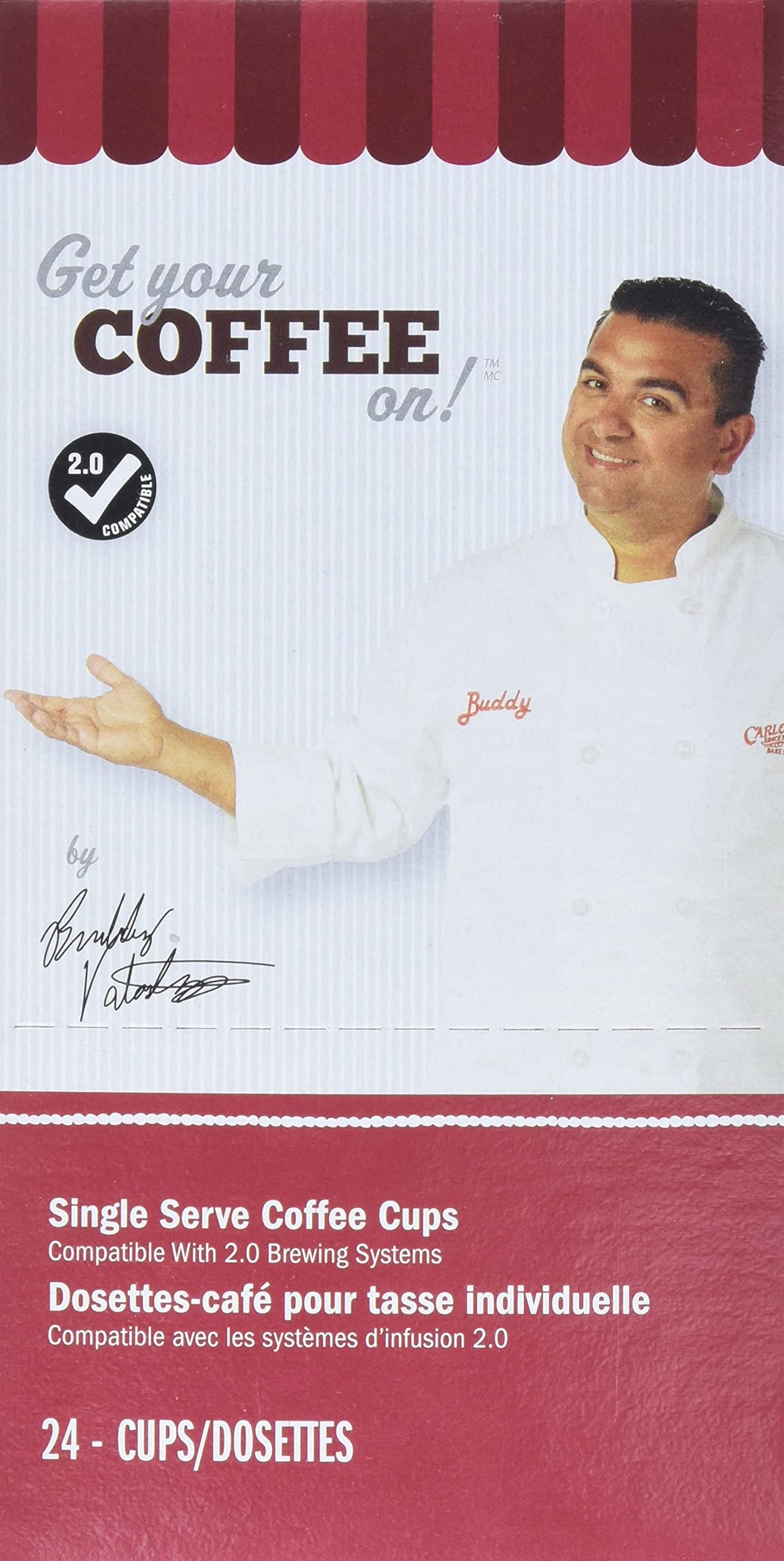 Cake Boss Coffee Vanilla Buttercream, 24Count