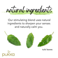 Pukka Organic Tea Bags, Tulsi Clarity, Herbal Holy Basil Tea (3 Pack, 60 Tea Bags)