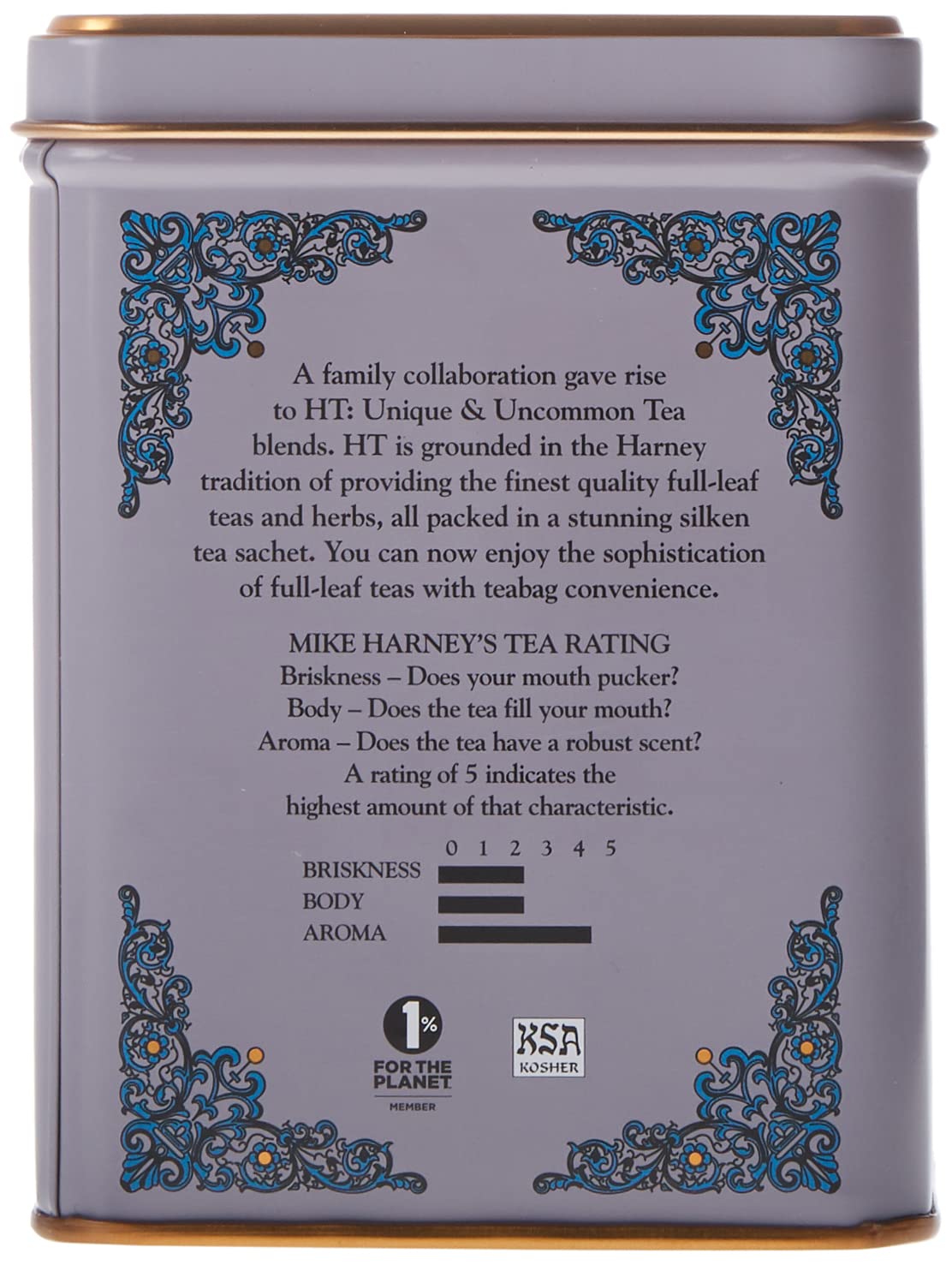 Harney & Sons Caffeinated Tea Tin Sachets, Black Currant, 20 Count