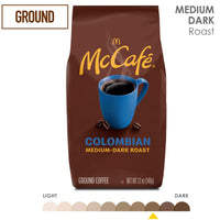 McCaf Colombian, Medium-Dark Roast Ground Coffee, 12 oz Bag