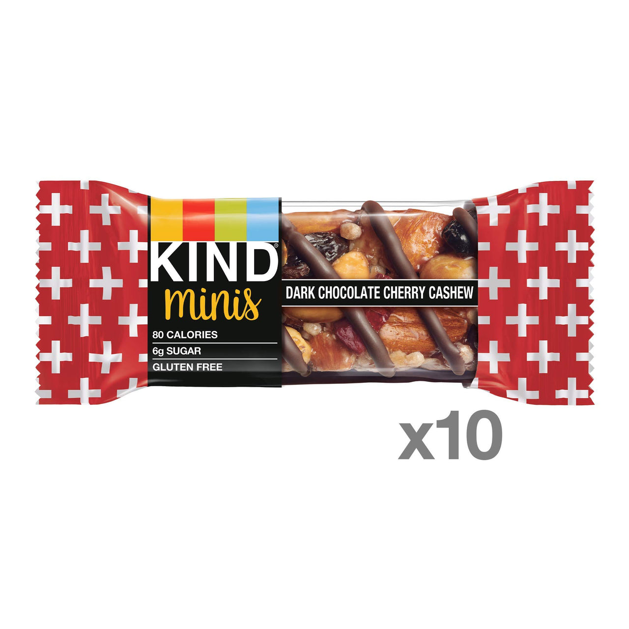 KIND Minis, Dark Chocolate Cherry Cashew, 7 Oz (Pack Of 10)