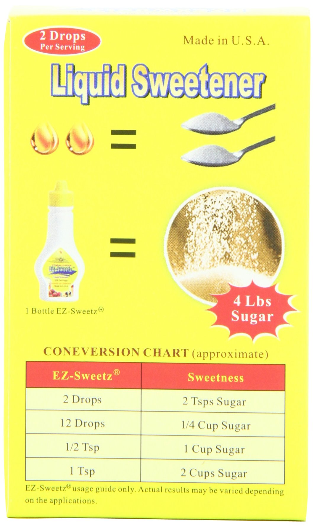 EZ-Sweetz Liquid Sweetener, 0.75-Ounce Bottles (Pack of 6)