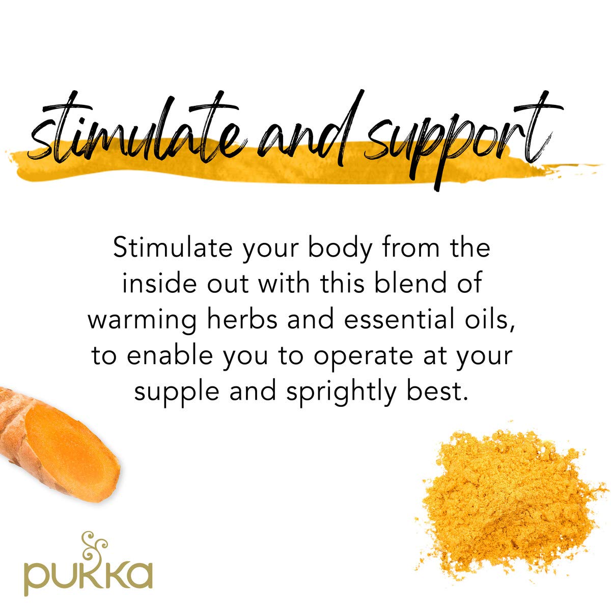 Pukka Organic Tea Bags, Turmeric Active Herbal Tea with Ginger and Galangal, Perfect for Active Lifestyles, 20 Count (Pack of 3) 60 Tea Bags