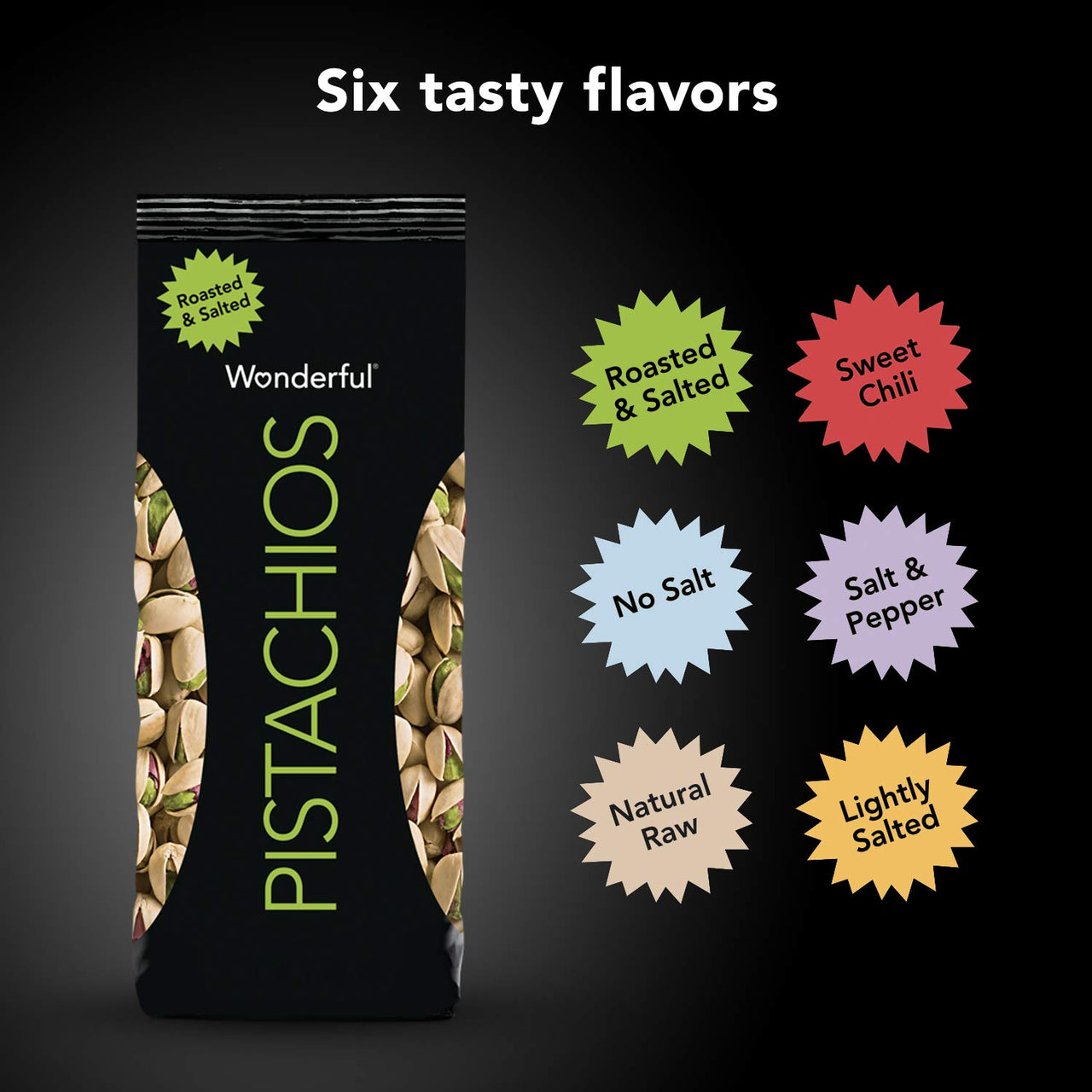 Wonderful Roasted & Salted Pistachios 8 oz