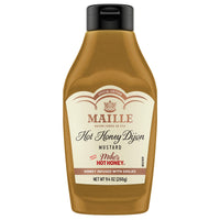 Maille x Mike's  Hot Honey Special Edition Savory-Sweet Condiment with a Spicy Kick Hot Honey Dijon Mustard Gluten-Free, Shelf-Stable 9.4oz