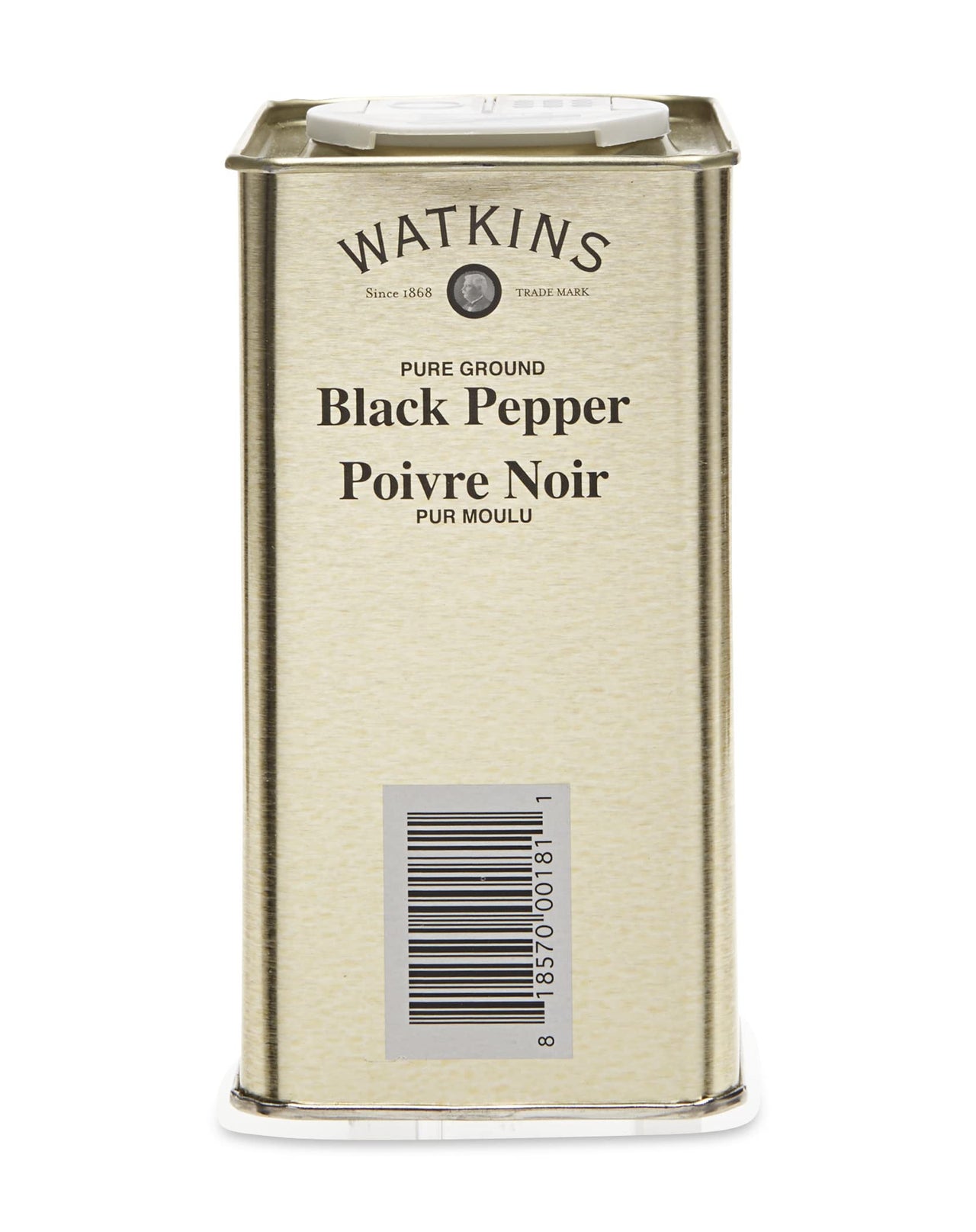 Watkins Gourmet Spice Tin, Pure Ground Black Pepper, 12 oz. Tin, 1 Count
