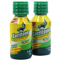 Zorritone Syrup enriched with Vitamins A and D, Mint Flavor, 2-Pack of 4 FL Oz, Bottles