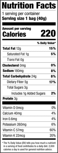 Rhythm Superfoods Crunchy Cauliflower Bites, Buffalo Ranch, Organic & Non-GMO, 1.4 Oz, Vegan/Gluten-Free Vegetable Superfood Snacks