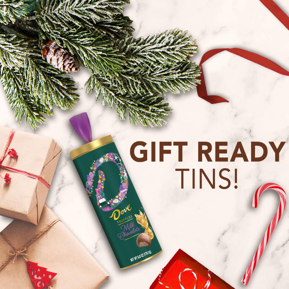 DOVE Christmas Stocking Stuffers Milk Chocolate Candy Truffles, 6 Ounce (Pack of 6)