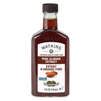 Watkins Pure Almond Extract, Non-GMO, Kosher, 4 oz. Bottle, 1-Pack