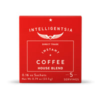 Intelligentsia Coffee, Light Roast Instant Coffee - House Blend 5 Single Serve Sachets with Flavor Notes of Milk Chocolate, Mandarin, and Apple (1 Box of 5 Packets)