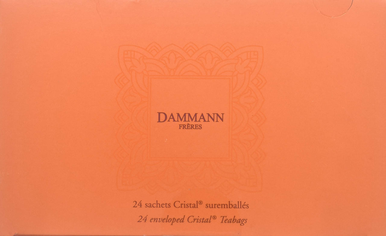 Dammann Freres Sachets, Rooibos Citrus Tea Bags, Premium Gourmet, Notes of Lemon, Clementine, and Orange Tea, Individually Wrapped, 24 Count (Single Pack)