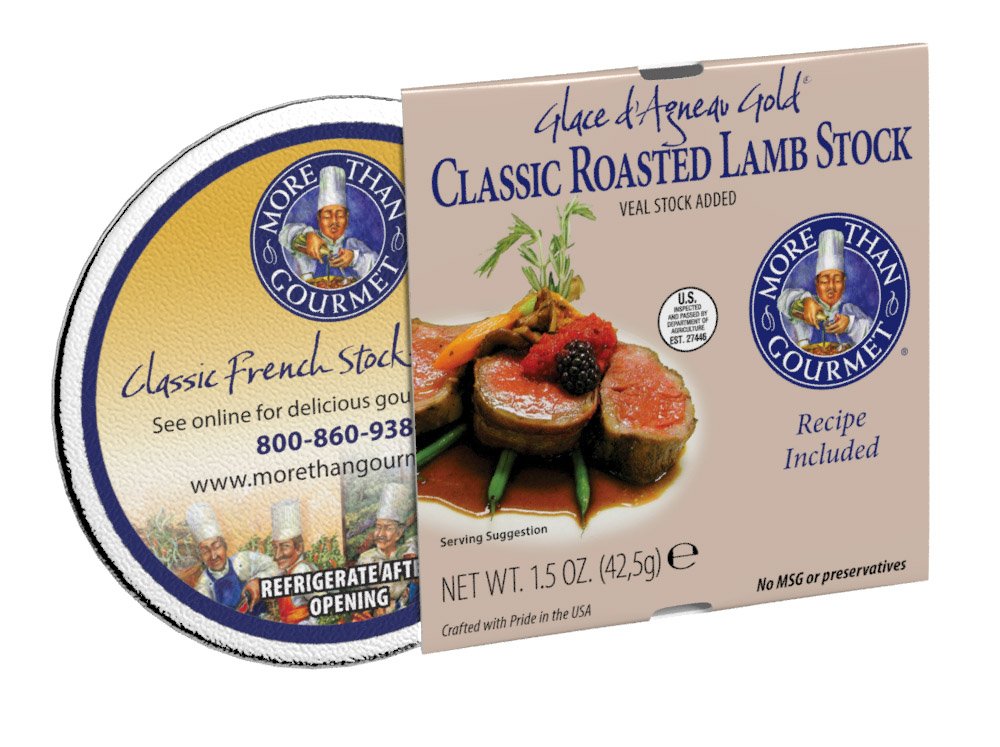 More Than Gourmet Glace D'agneau Gold Roasted Lamb Stock, 1.5-Ounce Packages (Pack of 6)