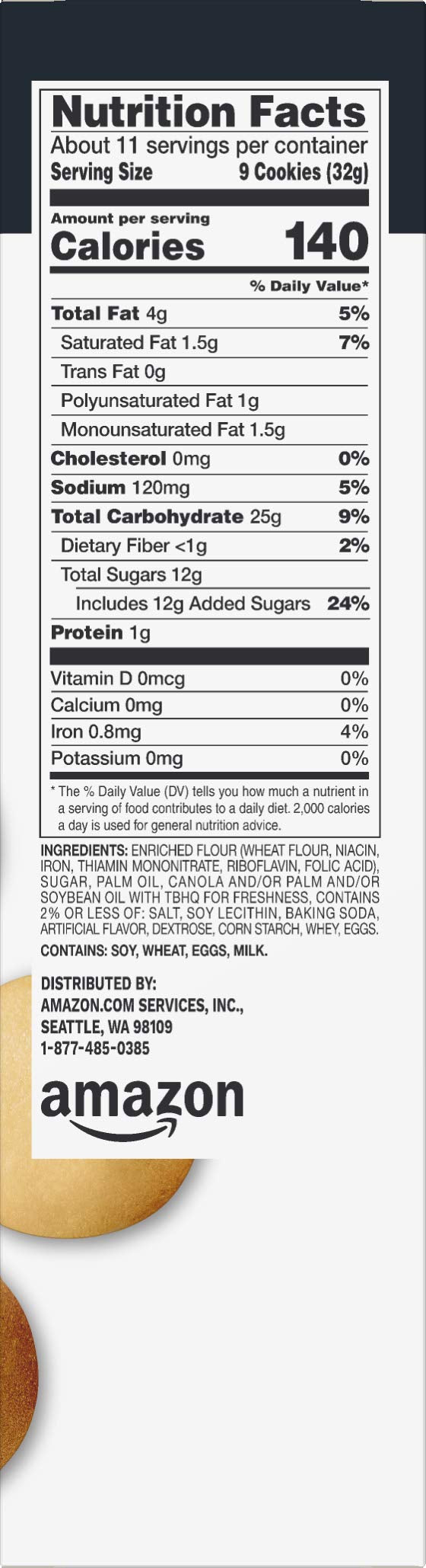 Happy Belly Vanilla Wafers, 12 Ounce