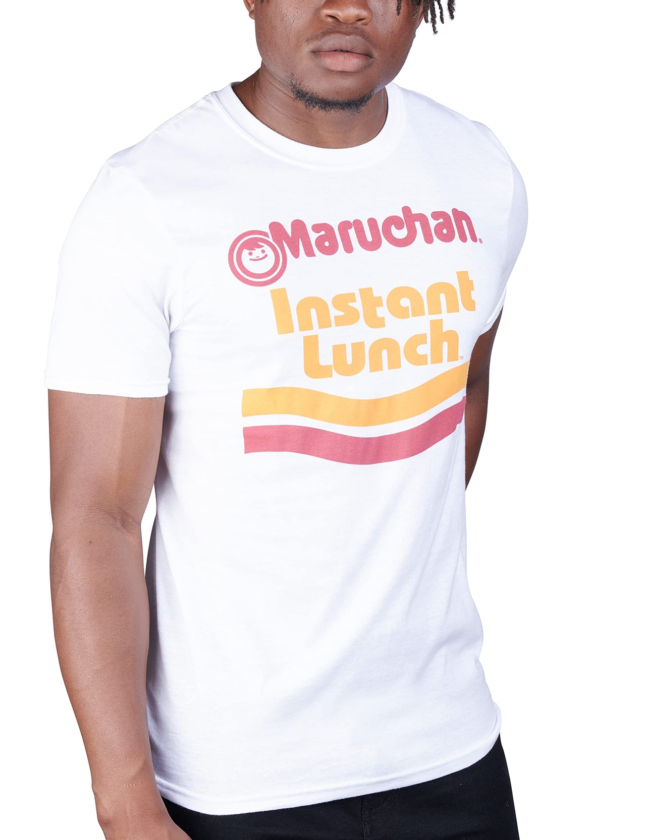 Maruchan unisex adult Ramen Noodle Instant Lunch Logo T-shirt T Shirt, White, X-Large US