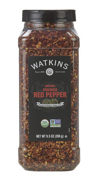 Watkins Gourmet Spice, Organic Crushed Red Pepper, 9.5 oz. Bottle (21814)