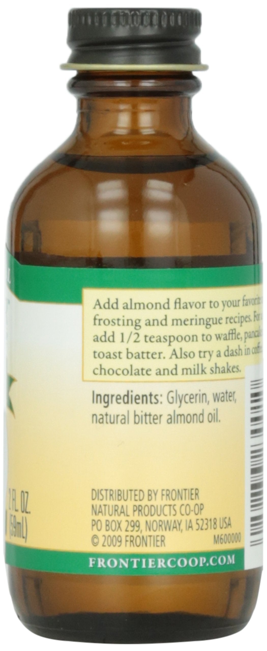 Frontier Co-op Almond Flavor, Non-Alcoholic, 2 ounce bottle
