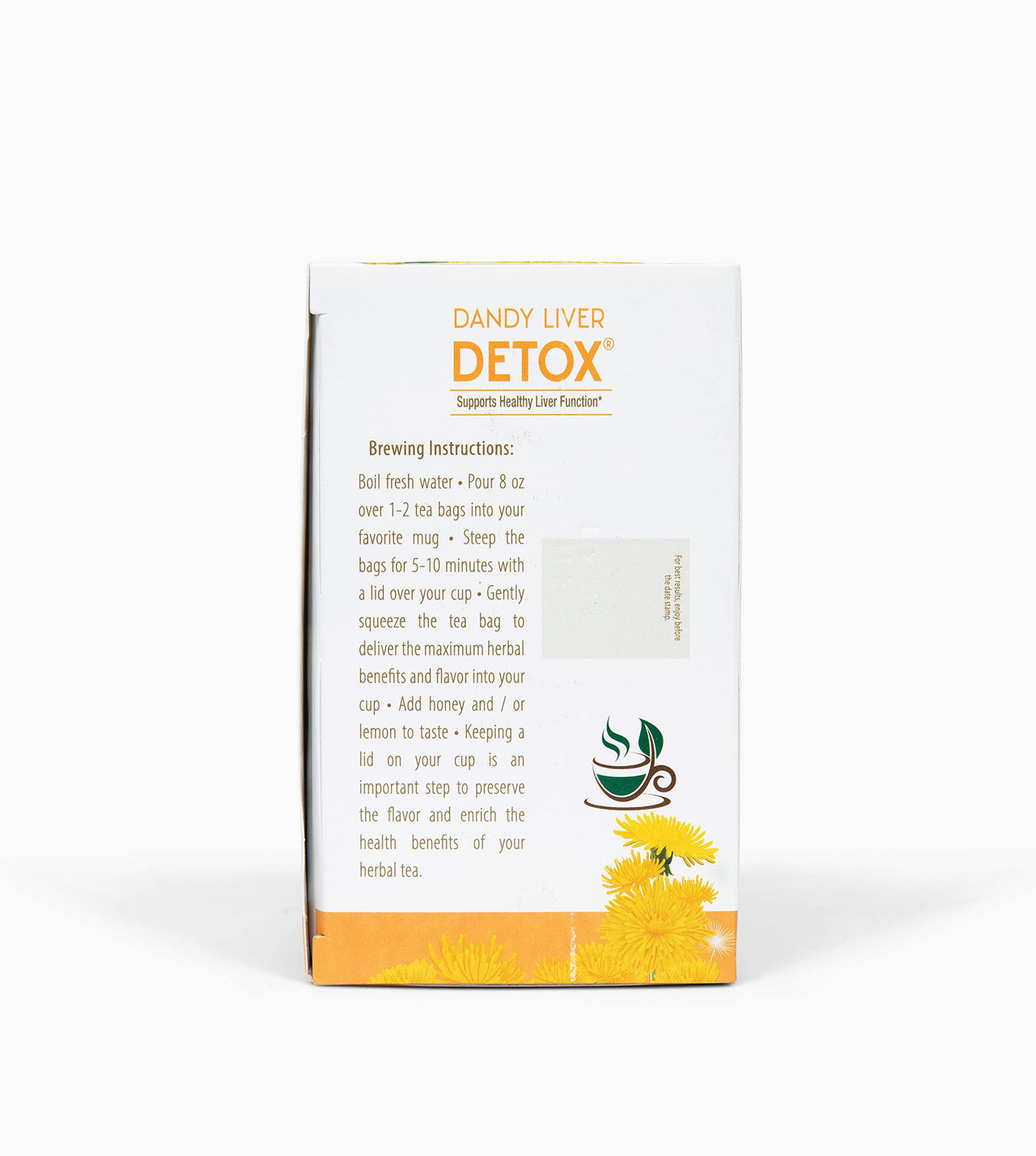 Lifestyle Awareness Teas, Caffeine Free Dandy Liver Detox Tea, 20 Count