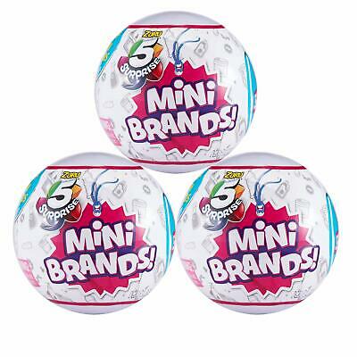 5-Surprise Mini Brands Collectible Capsule Ball by Zuru - 3 Ball Bundle
