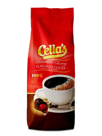 Cella's  Coffee Flavored Ground Coffee - Premium Arabica, Chocolate Cherry, (12 Ounce)