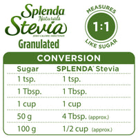 SPLENDA Stevia Zero Calorie Sweetener for Baking, Plant Based Sugar Substitute Granulated Powder, 7.8 oz Resealable Pouch