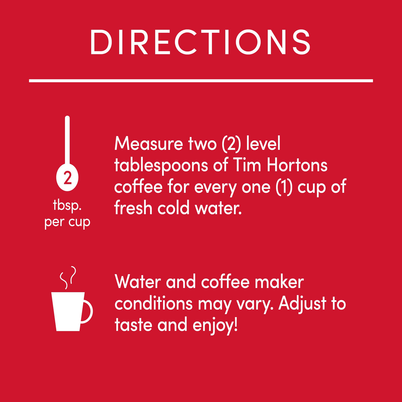 Tim Hortons French Vanilla, Flavored Roast Ground Coffee, Perfectly Balanced, Always Smooth, Made with 100% Arabica Beans, 12 Ounce Bag