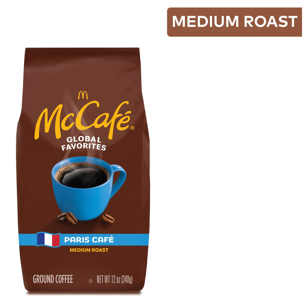 McCafe Paris Caf, Ground Coffee, Medium Roast, 12oz Bag
