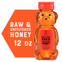 Nature Nate's  100% Pure, Raw & Unfiltered, Squeeze Bottle, Honey, 12 Oz
