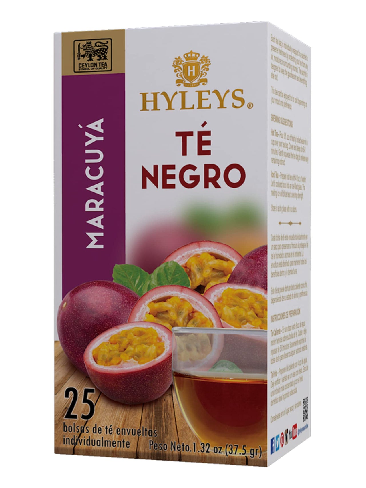 HYLEYS Tea Passion Fruit With Black Tea