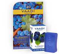 Vaadi Herbals Blueberry Facial Bar with Extract of Mint, 25g
