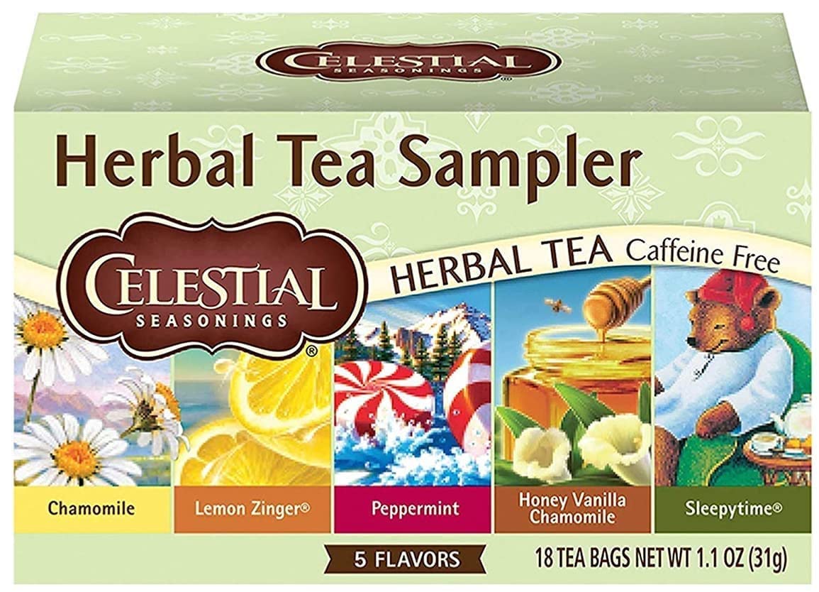 Celestial Seasonings Herbal Tea, Tea Sampler, 18 Count