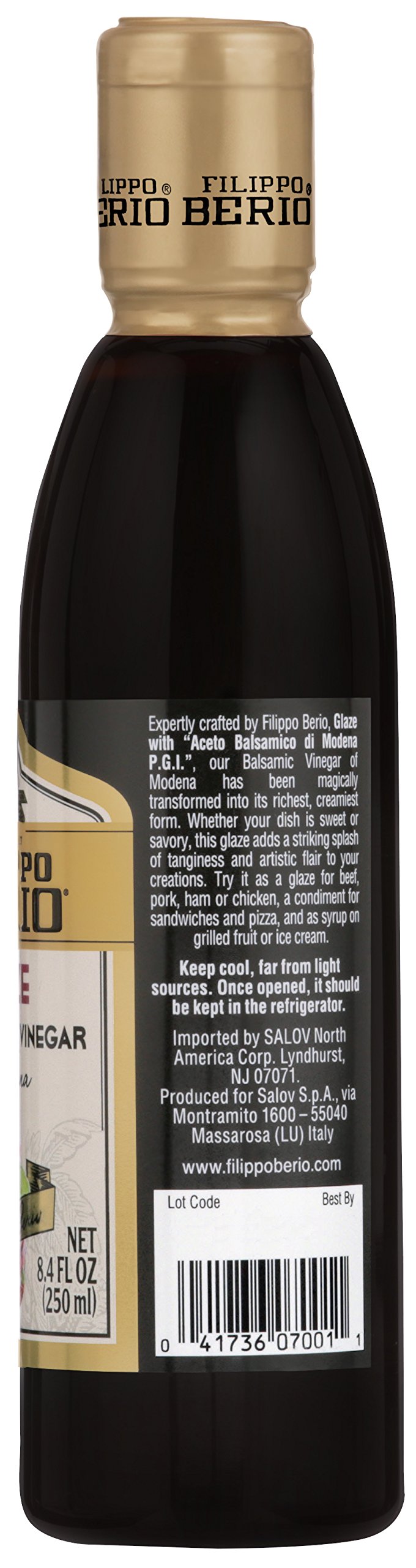 Filippo Berio Balsamic Glaze, 8.4 Ounce Plastic Bottle